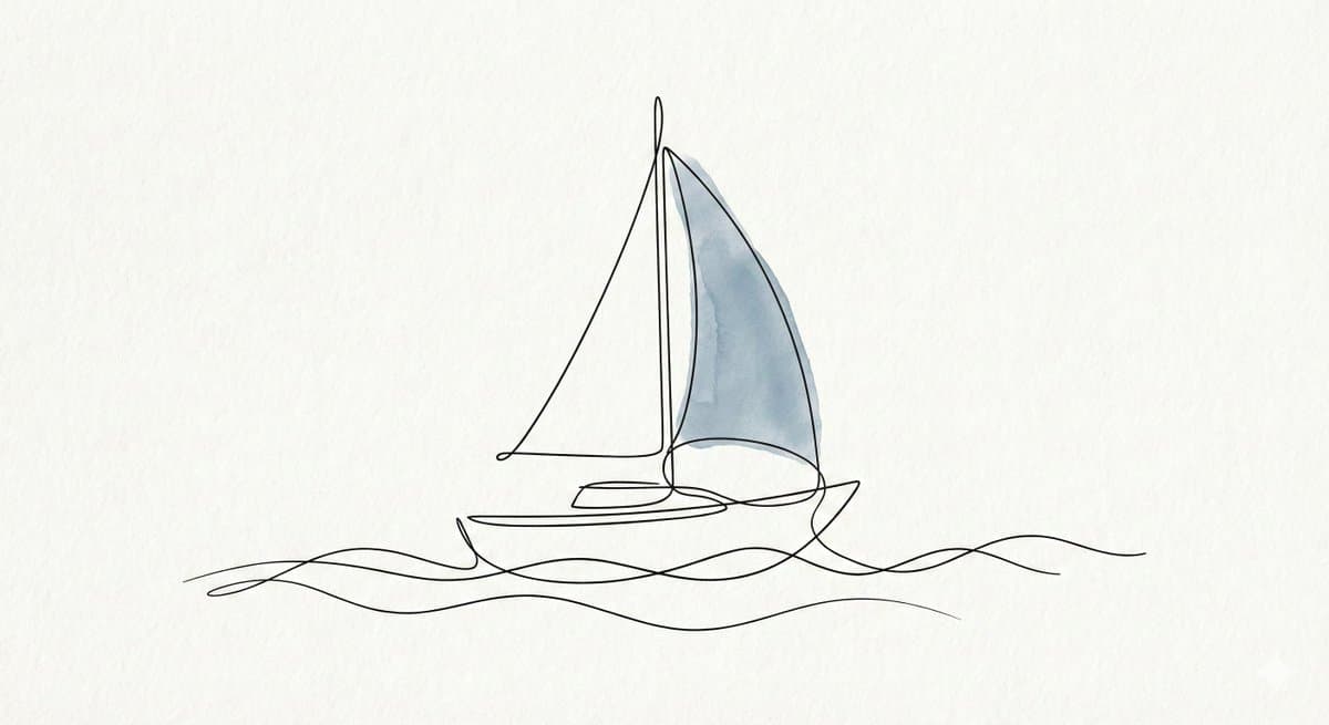 Minimalist Continuous Line Art Illustration — example 3