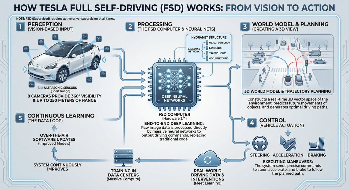 Tesla FSD explainer infographic — example 1