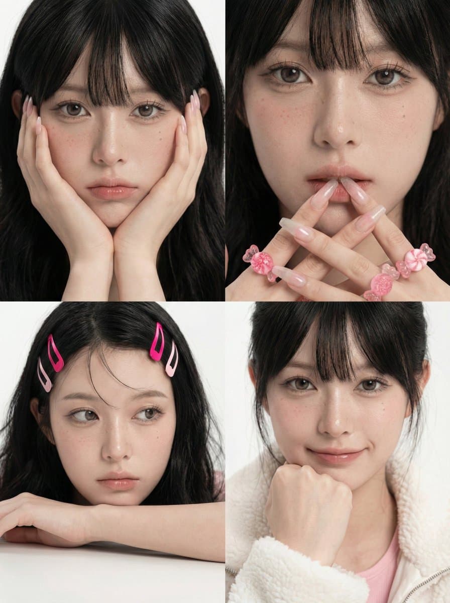 Korean Girl Group Style Photo Shoot Prompt — example 1