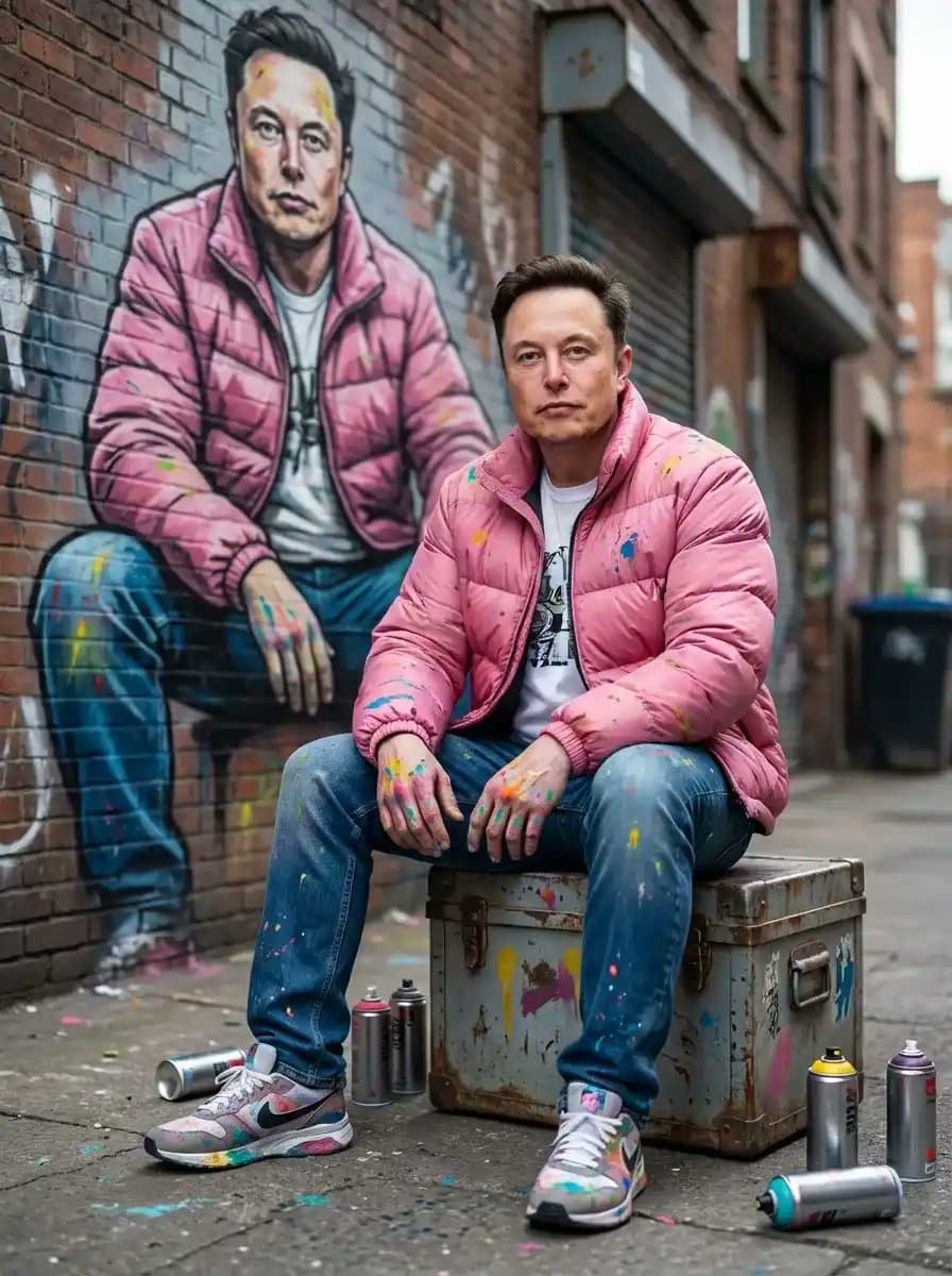 Photorealistic Cinematic Street Portrait with Exact Facial Reference — example 1
