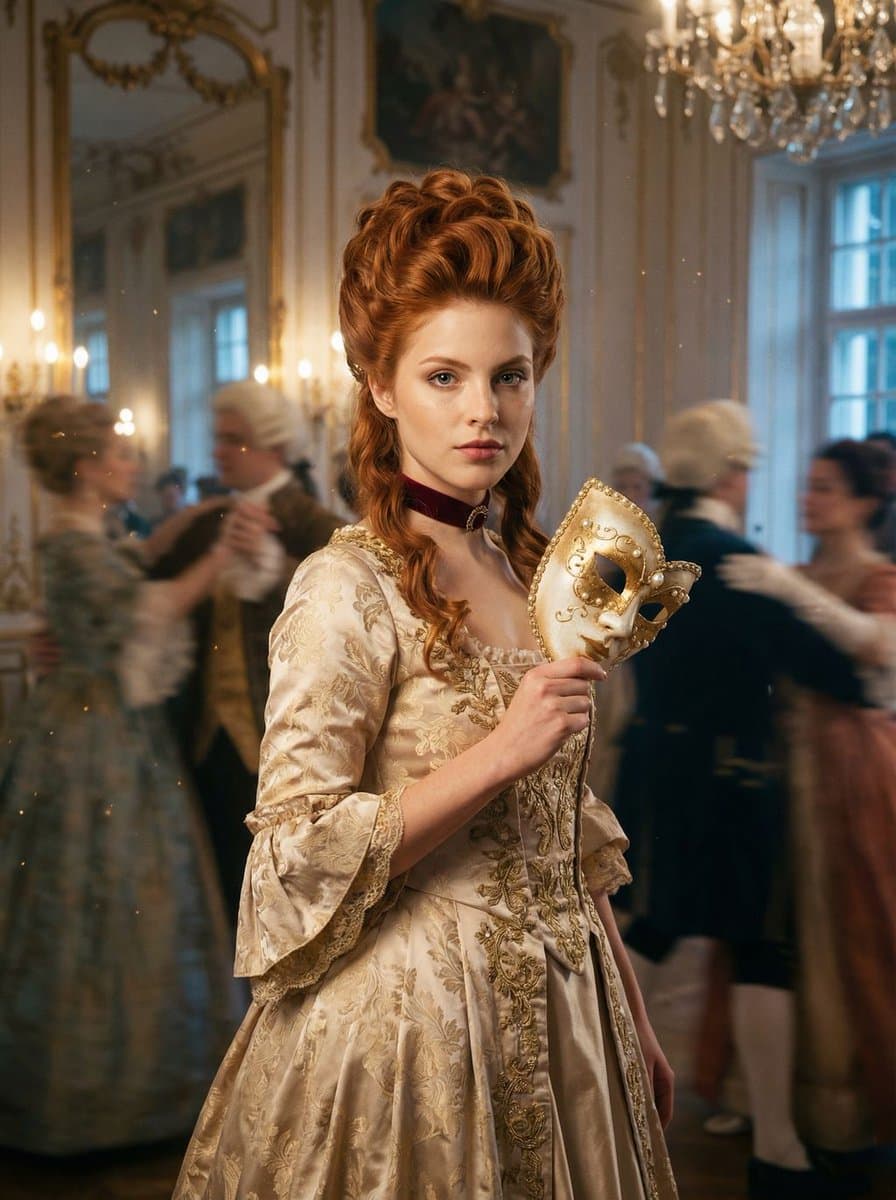 Rococo Masquerade Ball Editorial — example 1