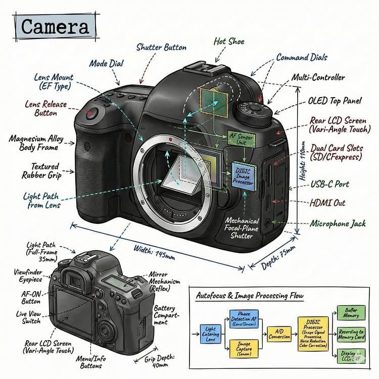 Technical Infographic Overlay on a Photorealistic Object — example 4