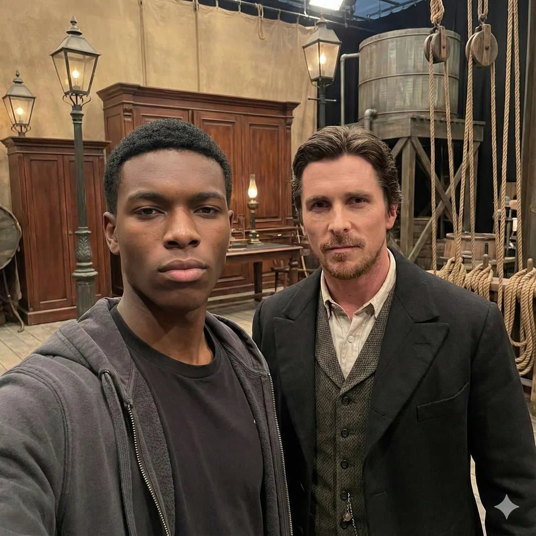 Selfie with movie character using reference face in Nano Banana Pro — example 2