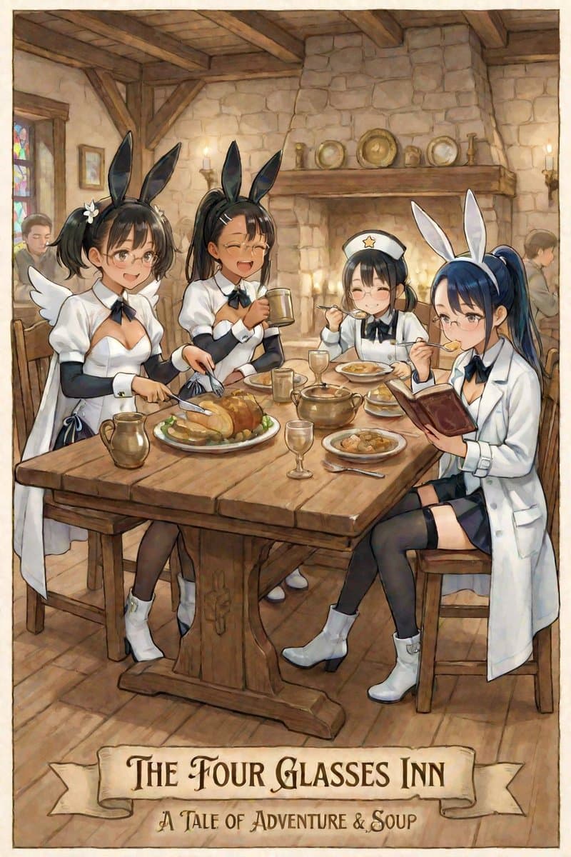 AI Illustration of a Girl at an Inn — example 1