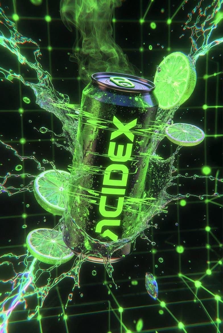Hyper-Realistic Neon Energy Drink Product Shot Prompt — example 4
