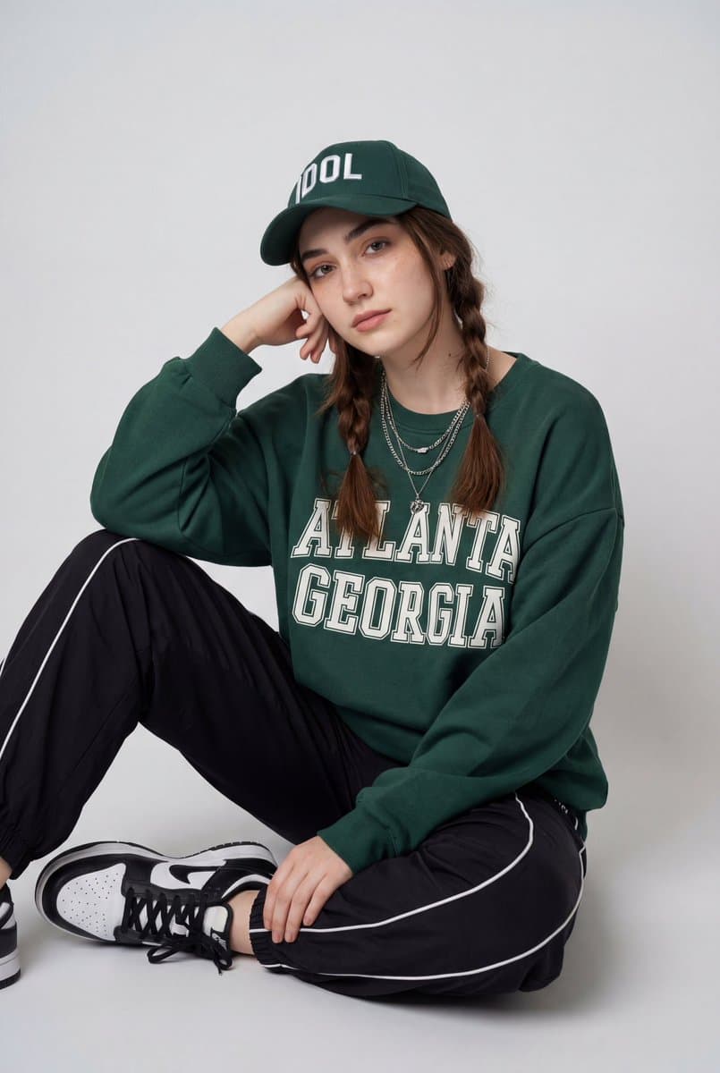 Streetwear Fashion Editorial Studio Portrait Prompt — example 1