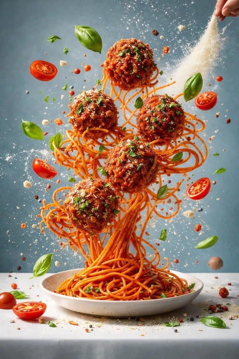 Hyper-Realistic Salad Explosion Food Photography Prompt — example 2