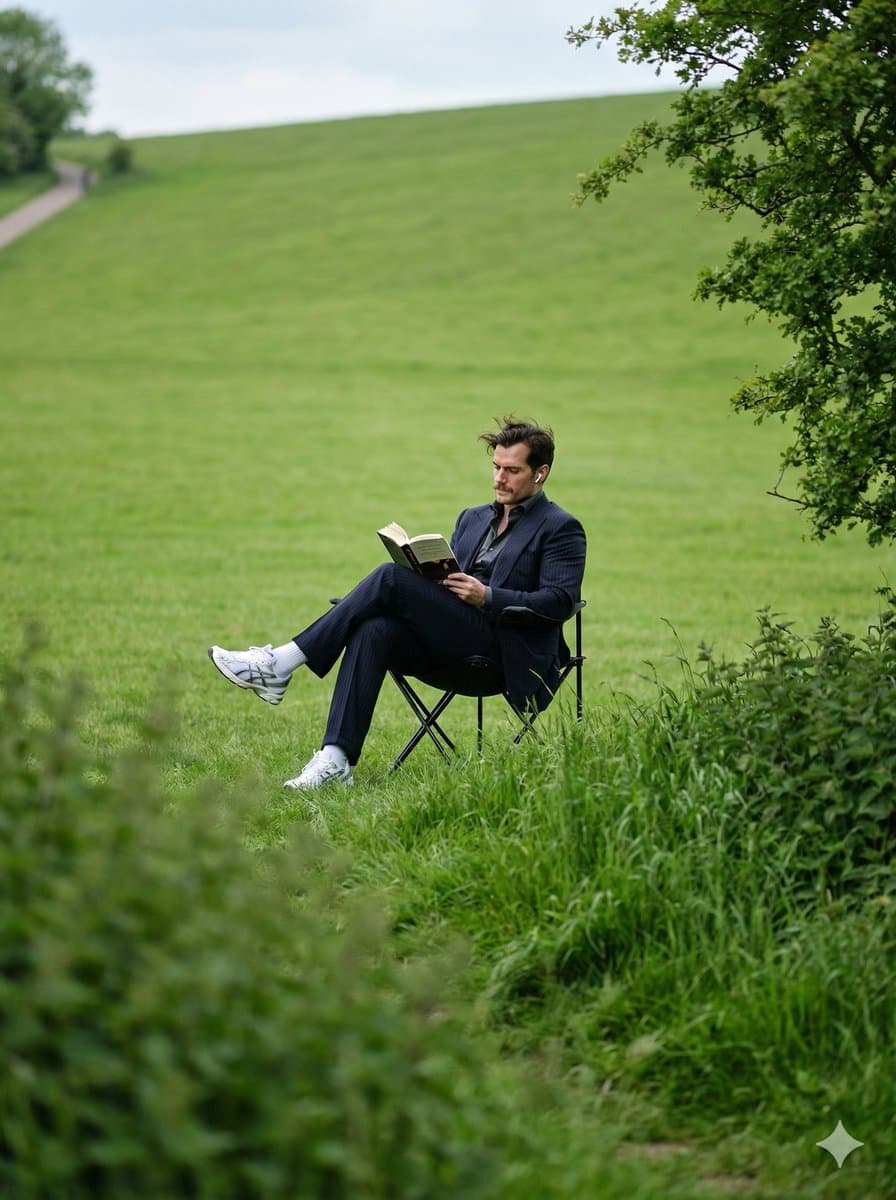 Peaceful Solitude Portrait in Nature Prompt — example 1
