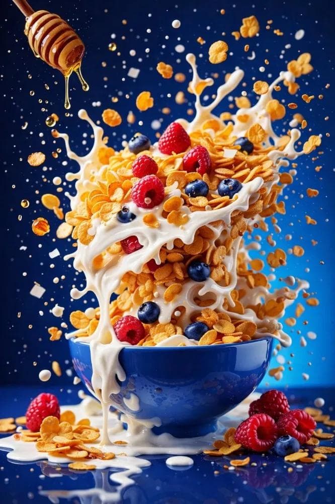 High-Speed Food Photography with Exploding Ingredients — example 1