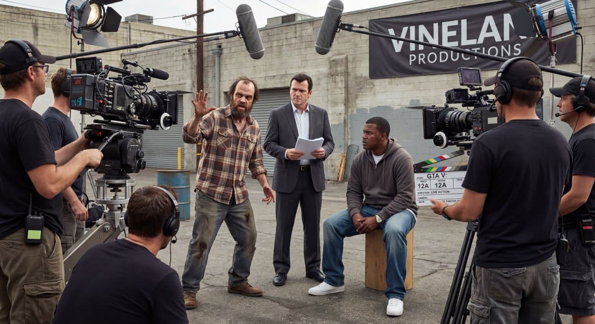 Live-action video game BTS scene — example 1