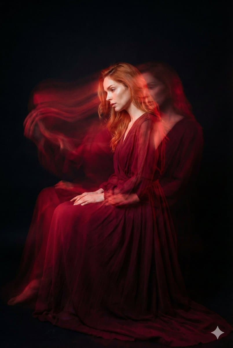 Ethereal Long Exposure Cinematic Portrait Prompt — example 2