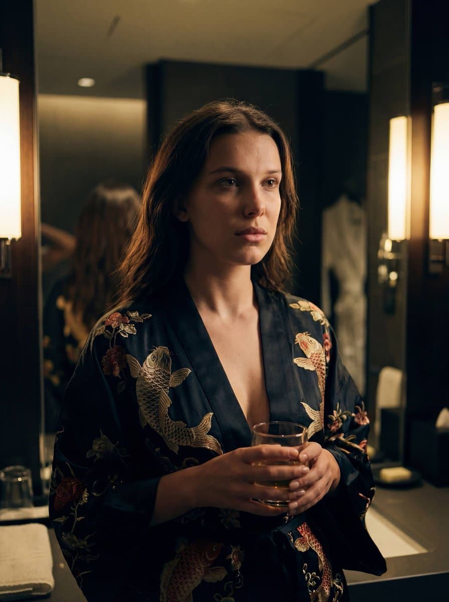 Celebrity Kimono Series in Cinematic Lighting — example 4