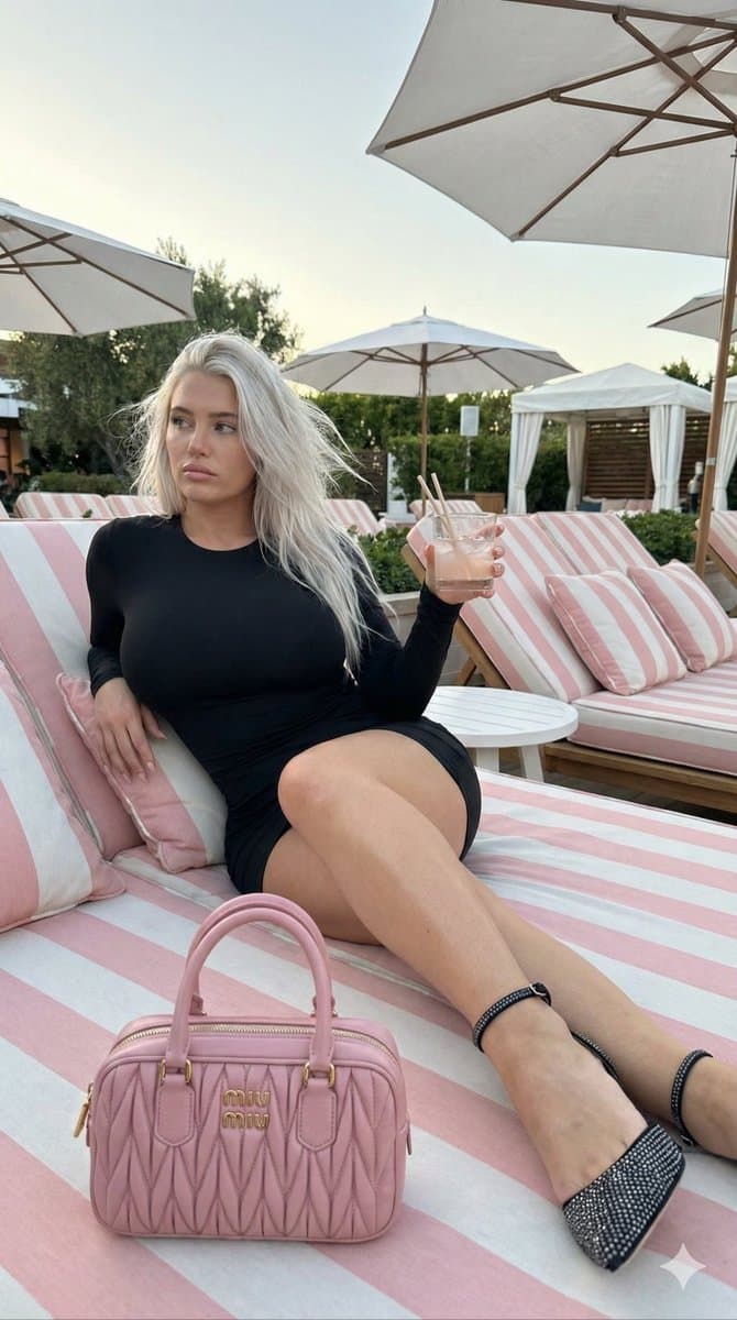 Quiet Luxury Poolside Portrait (Detailed JSON Structure) — example 1
