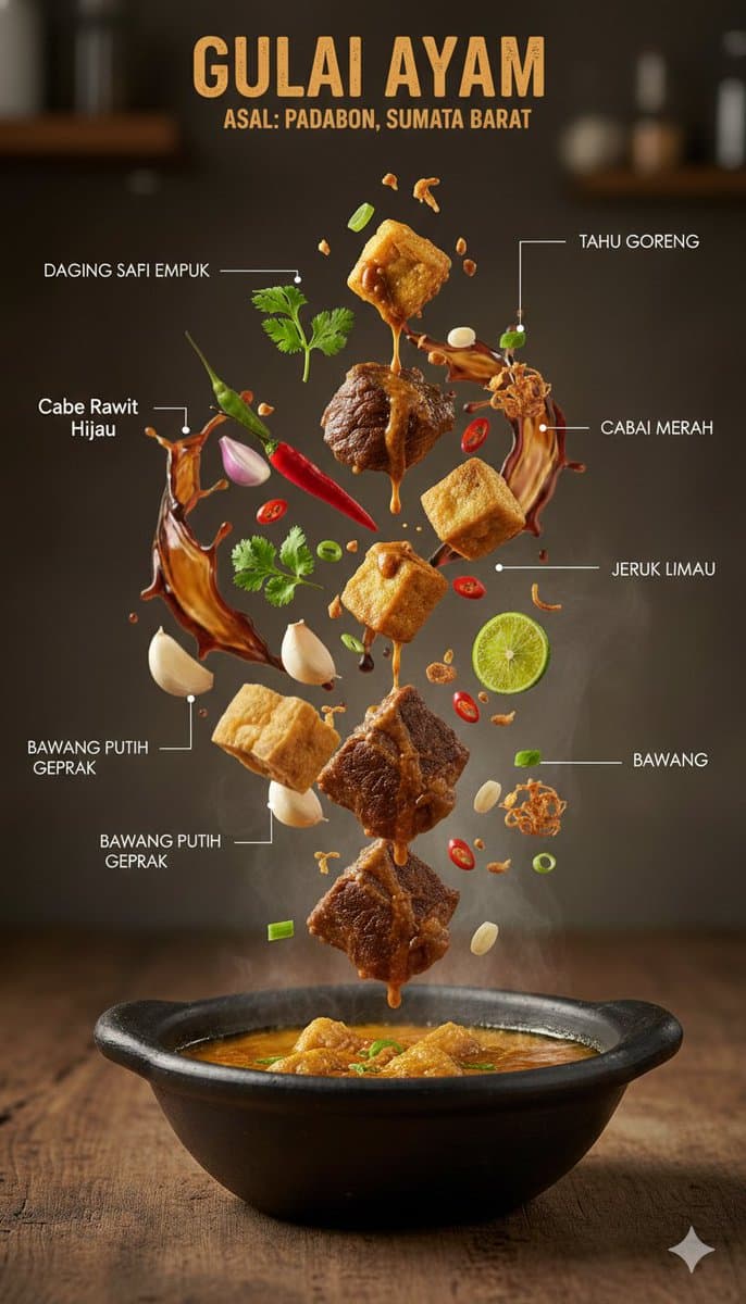 Ultra-Realistic Indonesian Culinary Infographic — example 1