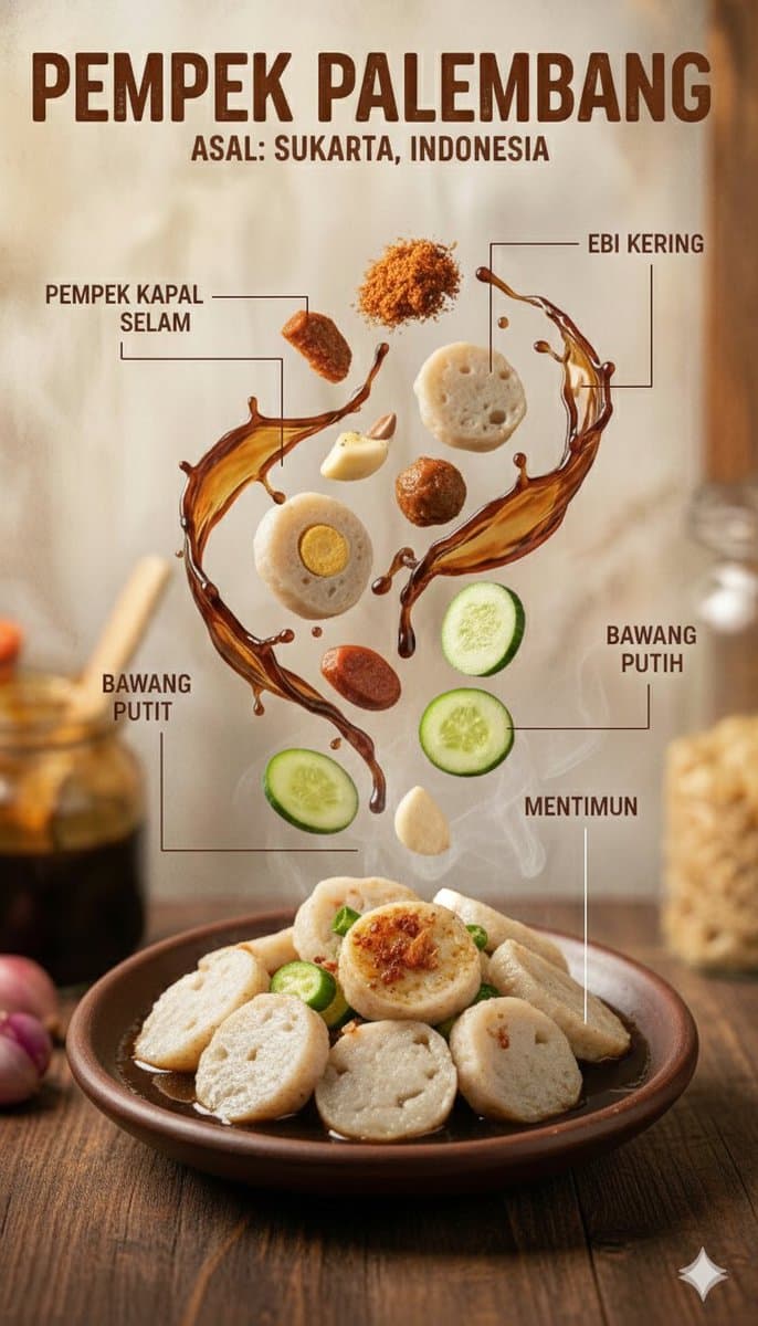 Ultra-Realistic Indonesian Culinary Infographic — example 3