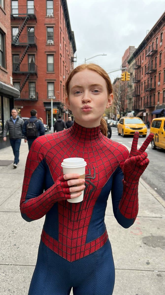 Photorealistic Candid Spider-Girl Portrait — example 1