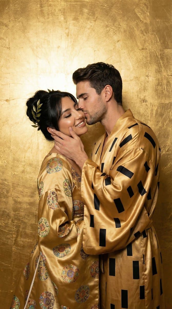 Fine-Art Fashion Editorial Inspired by Gold Mosaic Aesthetics — example 1