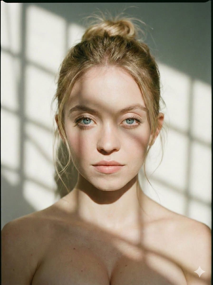 Multi-frame cinematic portrait prompt for Ana De Armas, Billie Eilish, and Sydney Sweeney (Hindi/English) — example 3