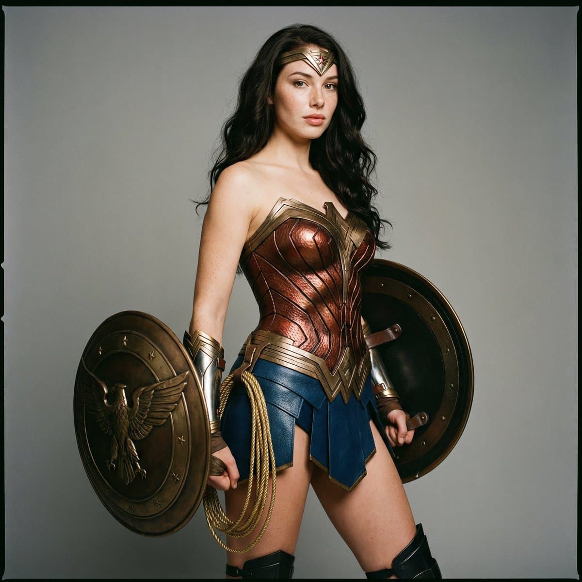 Ana De Armas as Wonder Woman Studio Portrait — example 3