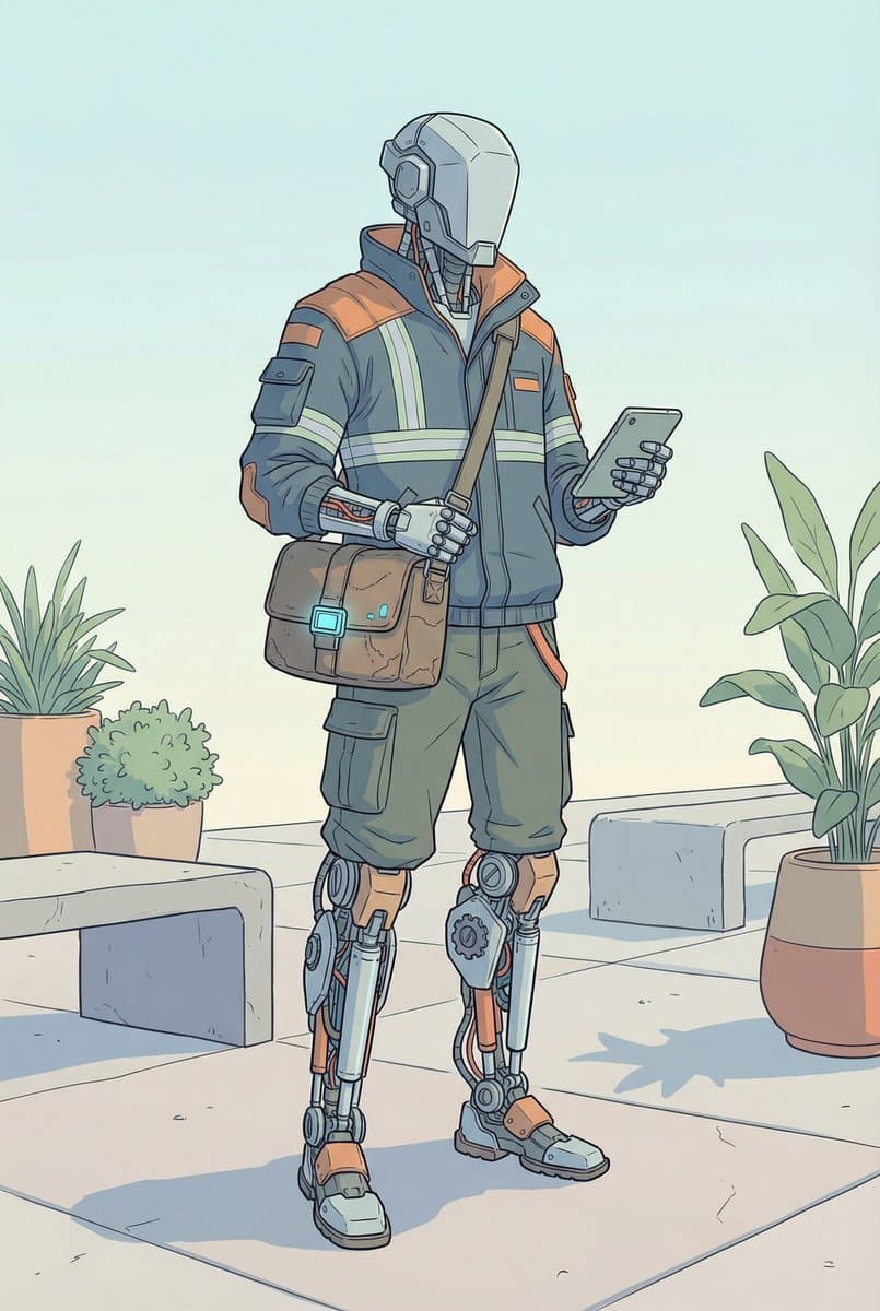 Humanoid Mech Generator for Urban Life — example 1
