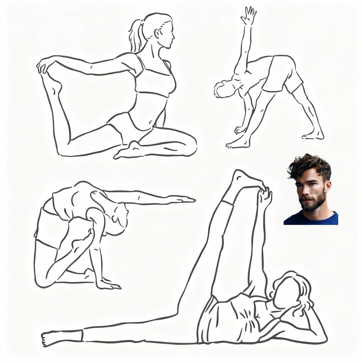 Pose transfer for fitness shots — example 2