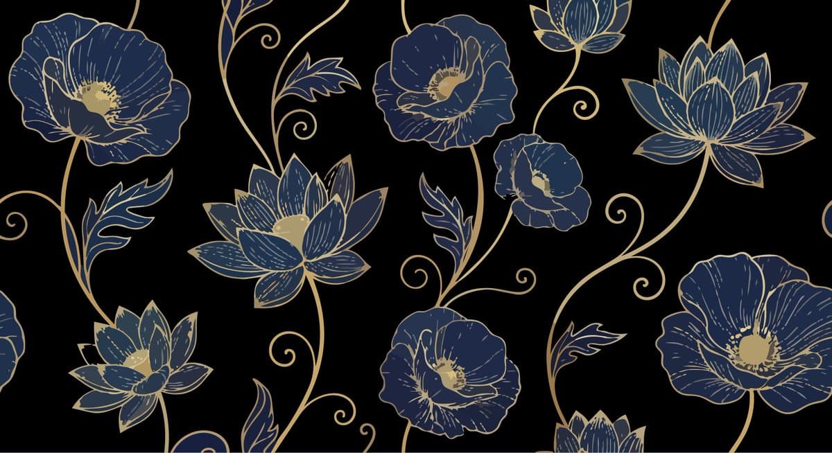 Elegant Luxurious Floral Vector Pattern Prompts (2 variations) — example 1