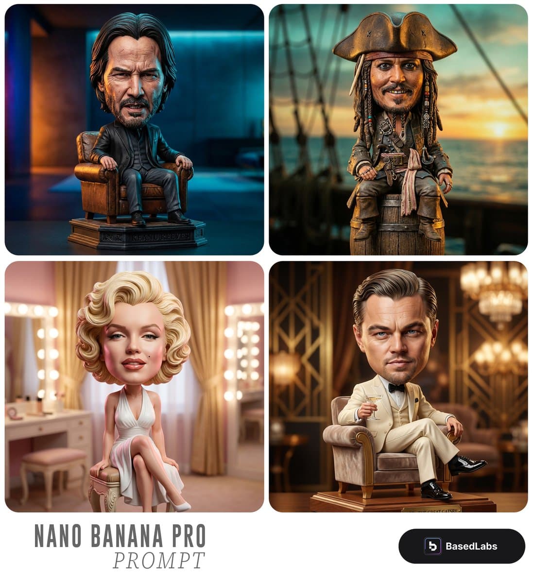 Caricature Bobblehead Figurine Prompt — example 1