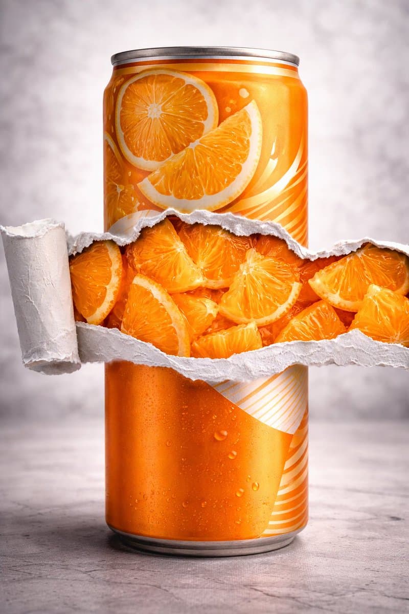 8K Product Photography with Conceptual Cutaway (Borjomi) — example 2
