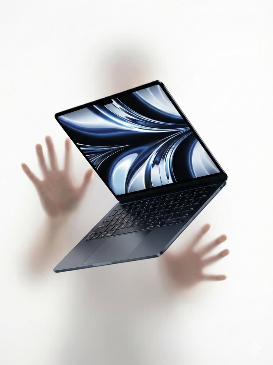 Ethereal Product Visual with Frosted Glass Hands — example 1